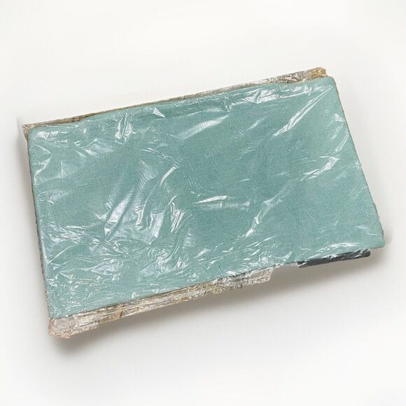 LIORA MANNE Indoor Outdoor Aqua Pillow Cover Embroidered White Flower 12x20 NWT - Picture 3 of 4